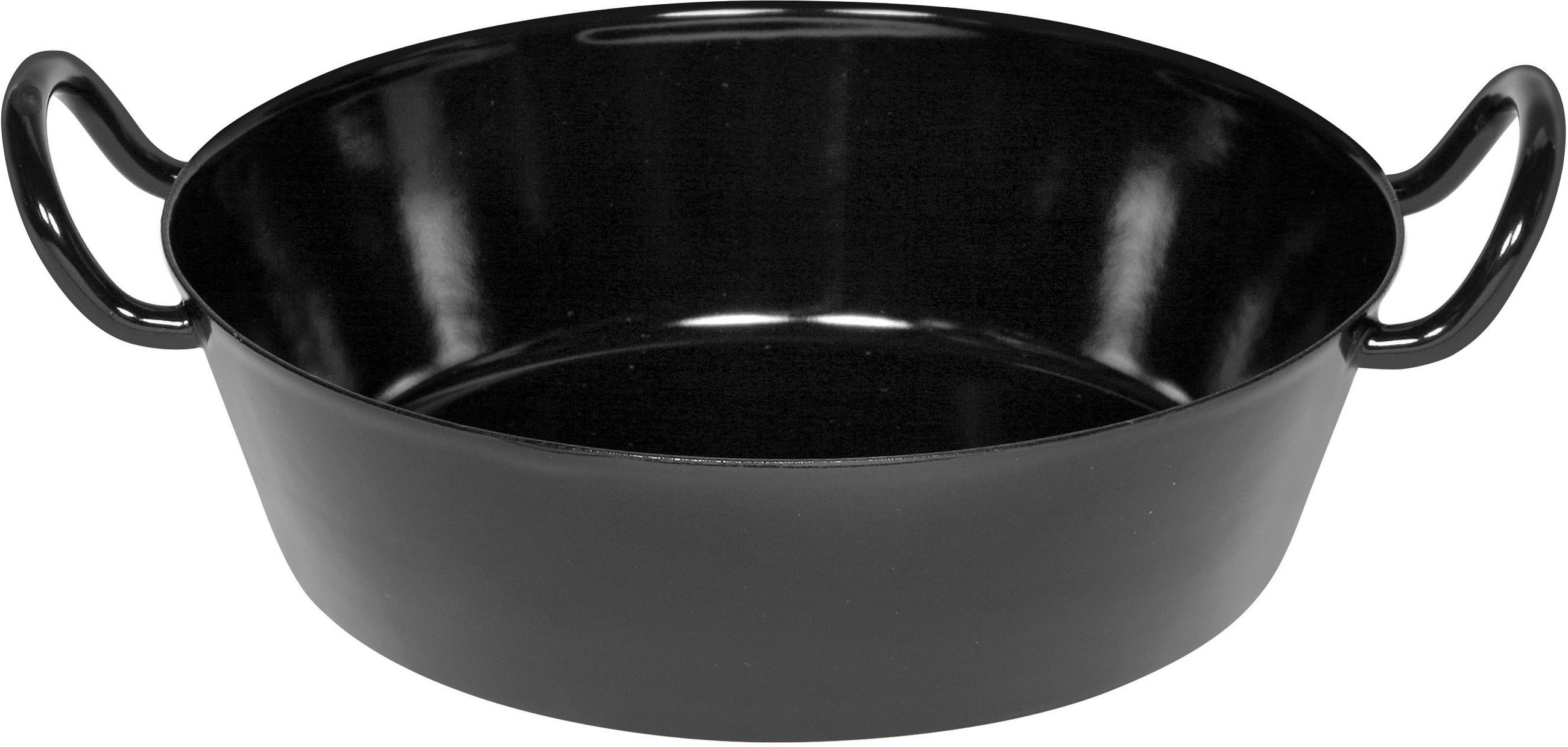 PFANNE  - Schwarz, Basics, Metall (24/6,8cm) - Riess