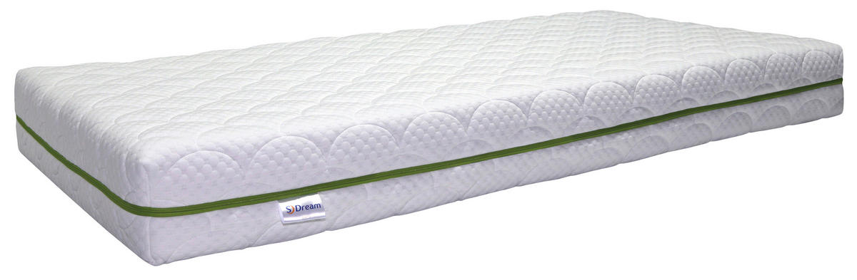 LEŽIŠČE IZ UDOBNE PENE 90/200 cm  - bela, Design, tekstil (90/200cm) - Novel