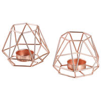 KERZENHALTER - Kupferfarben, Design, Metall (11,8/10,1/18cm) - Echtwerk