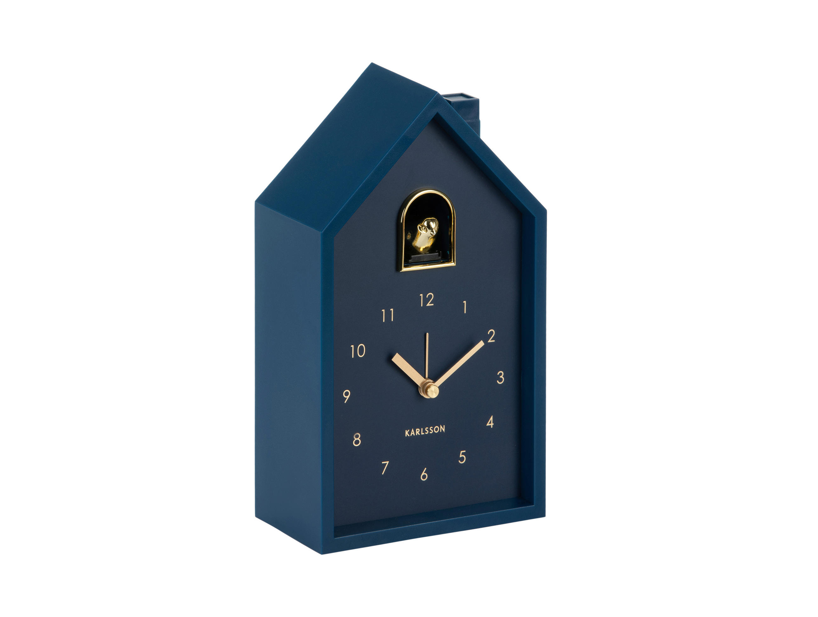 Karlsson Wecker Modern Cuckoo Dunkelblau 12x20x6 cm