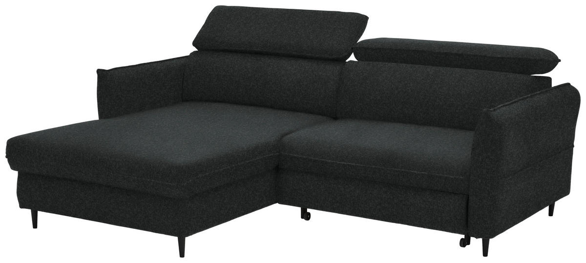 Freisteller von Stylife ECKSOFA Schwarz Samt.