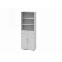 AKTENSCHRANK Grau  - Grau, Basics, Holzwerkstoff (80/215,6/41,7cm) - Venda