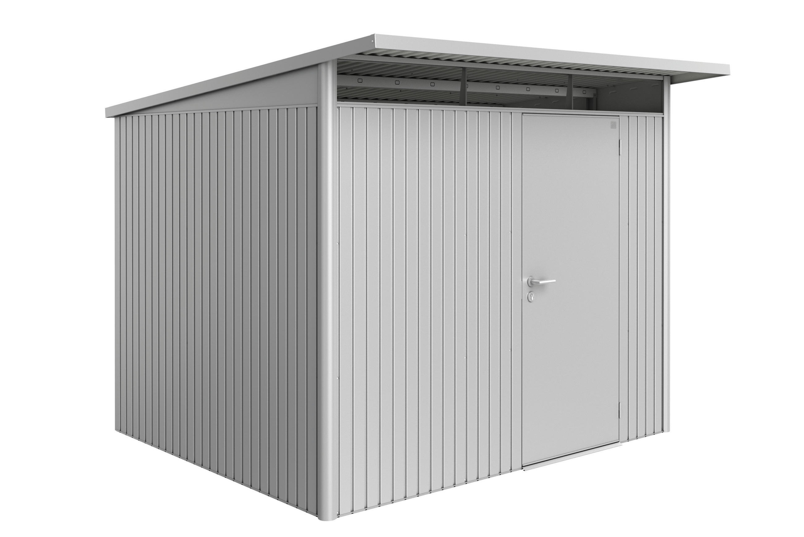 GERÄTEHAUS 260/218/260 cm  - Silberfarben, Basics, Metall (260/218/260cm) - Biohort