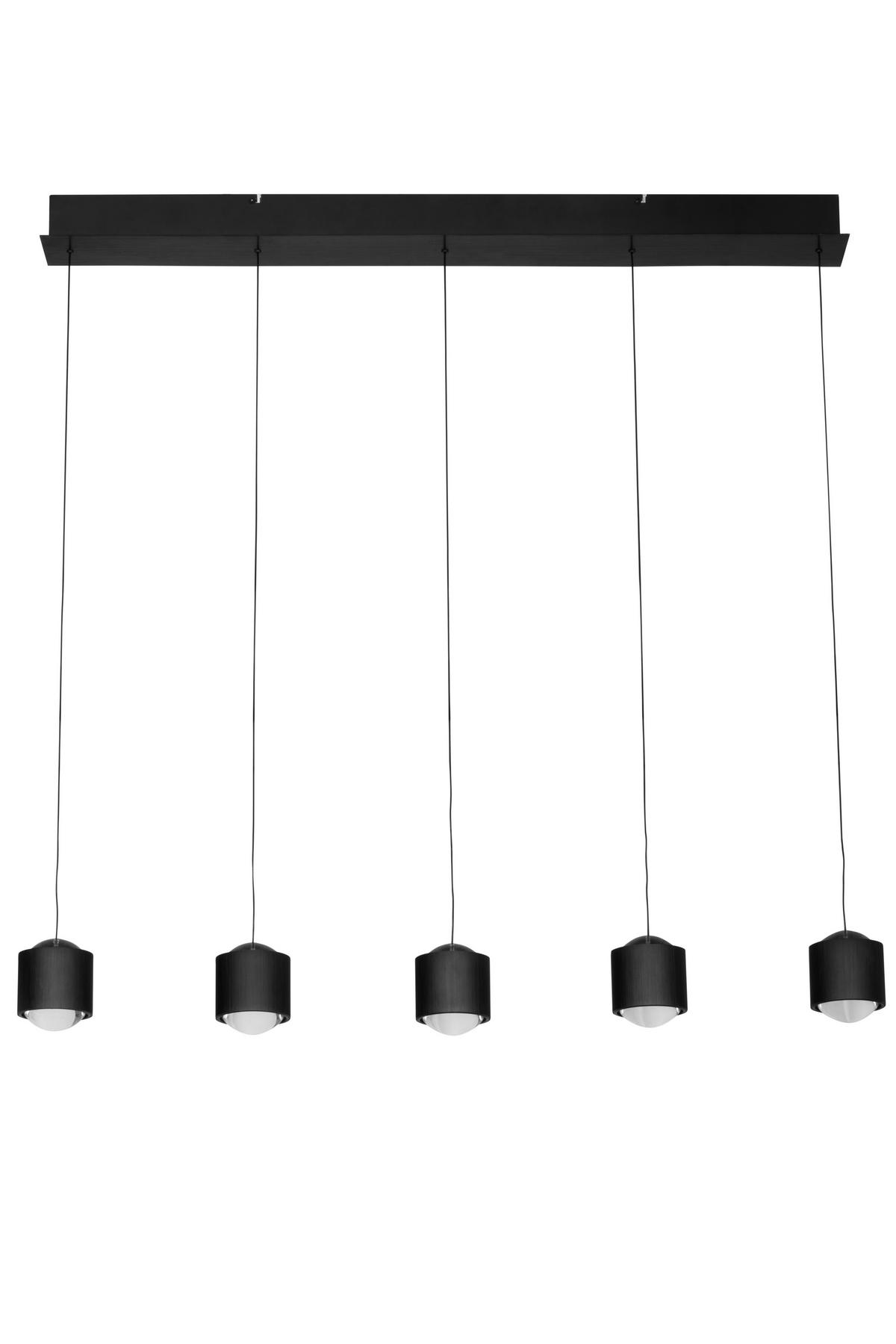 LED-HÄNGELEUCHTE 90/10/170 cm    - Schwarz, Design, Kunststoff/Metall (90/10/170cm) - Novel