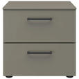 NACHTSCHRANK 42/41/41 cm  - Schwarz/Grau, Design, Holzwerkstoff/Kunststoff (42/41/41cm) - Novel