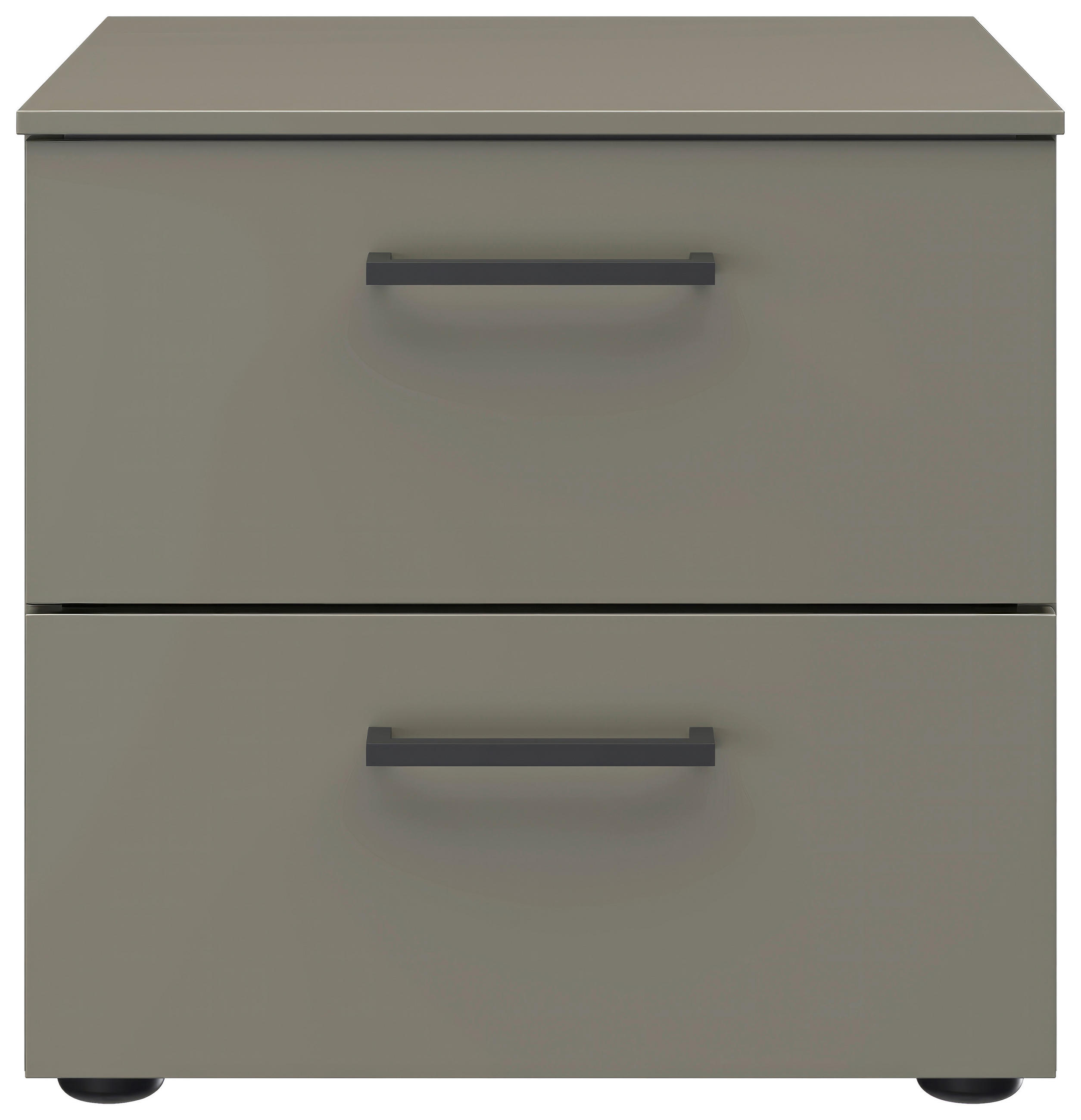 NACHTSCHRANK 42/41/41 cm  - Schwarz/Grau, Design, Holzwerkstoff/Kunststoff (42/41/41cm) - Novel