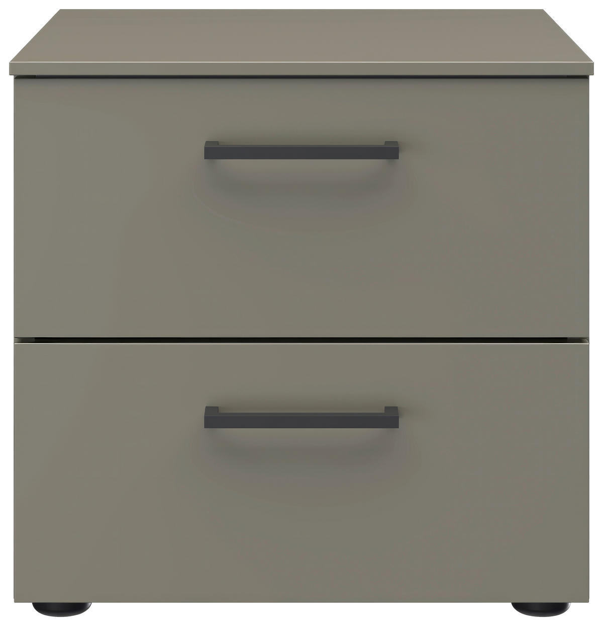 NACHTSCHRANK 42/41/41 cm  - Schwarz/Grau, Design, Holzwerkstoff/Kunststoff (42/41/41cm) - Novel