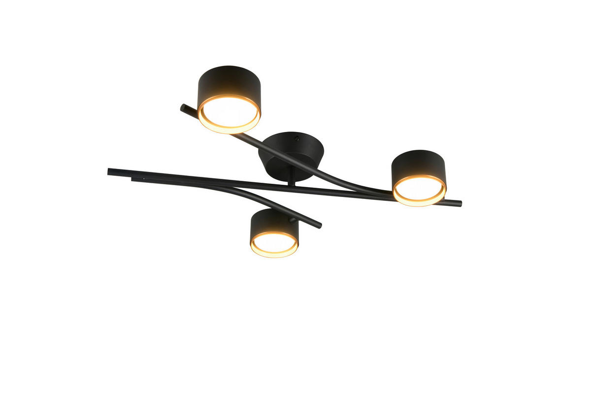 DECKENLEUCHTE Coda 61,5/46,5/11 cm   - Messingfarben/Goldfarben, Design, Metall (61,5/46,5/11cm) - Trio Leuchten