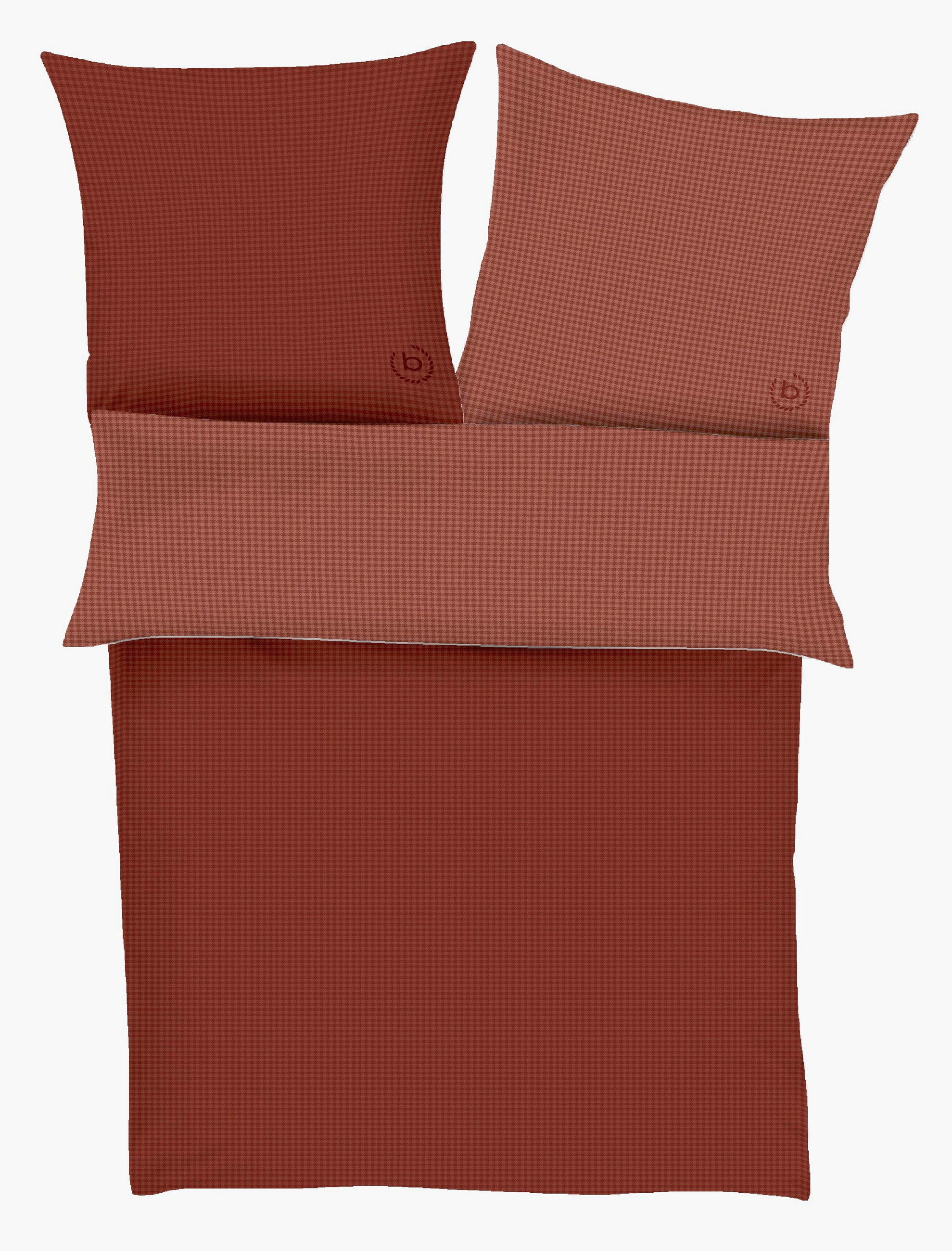 WENDEBETTWÄSCHE 5004 Satin Makosatin 140/200 cm  - Bordeaux/Rot, KONVENTIONELL, Textil (140/200cm) - Bugatti