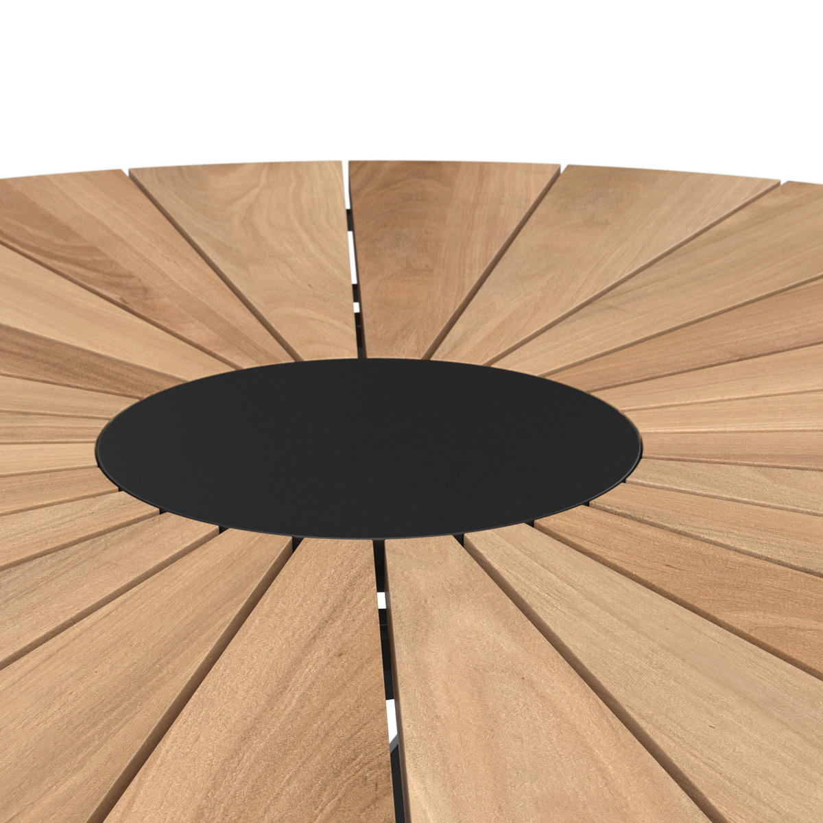 GARTENTISCH  - Schwarz/Naturfarben, MODERN, Holz/Metall (150/75/150cm) - Ambia Garden