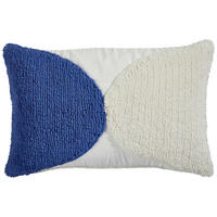 KISSENHÜLLE Boho 40/60 cm  - Blau/Creme, Basics, Textil (40/60cm) - Novel