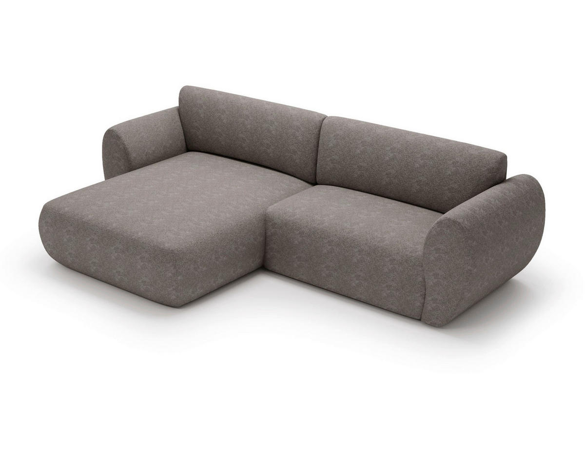 ECKSOFA SOLIS in Chenille Beige  170/288 cm  - Beige/Creme, Design, Kunststoff/Textil (170/288cm) - Livetastic