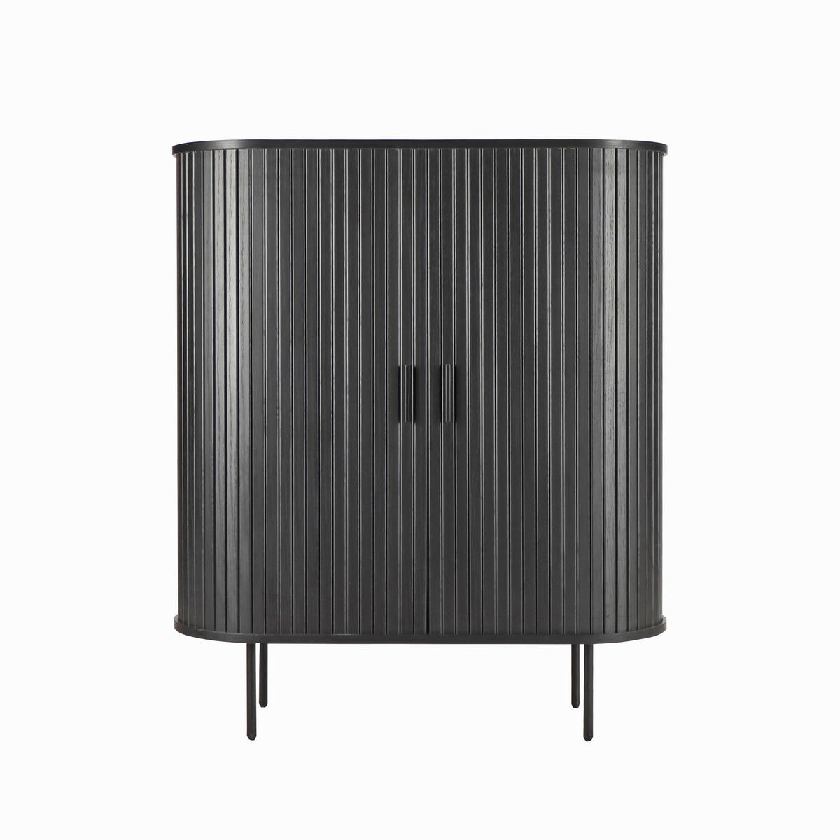 KOMMODE  in 100/118/40 cm  - Schwarz, Design, Holzwerkstoff/Metall (100/118/40cm) - Livetastic