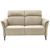 2-SITZER-SOFA Ecru Echtleder  - Ecru/Schwarz, KONVENTIONELL, Leder/Metall (178/103/92cm) - Dieter Knoll