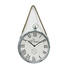 WANDUHR - Silberfarben/Schwarz, LIFESTYLE, Glas/Holzwerkstoff (52/61/6cm) - Landscape WANDUHR - Silberfarben/Schwarz, LIFESTYLE, Glas/Holzwerkstoff (52/61/6cm) - Landscape
