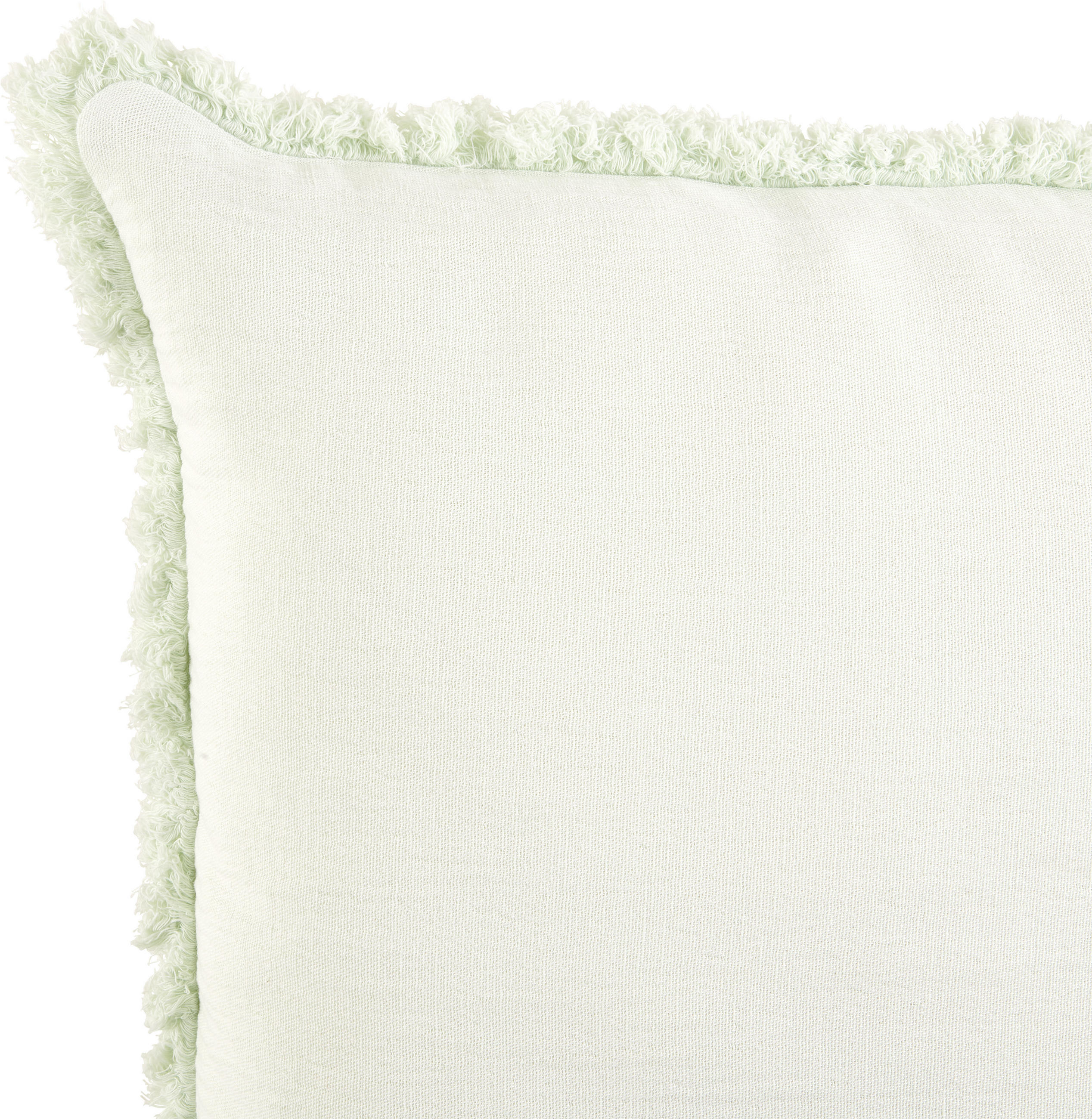 KISSENHÜLLE 48/48 cm  - Weiß/Hellgrün, KONVENTIONELL, Textil (48/48cm) - Ambiente