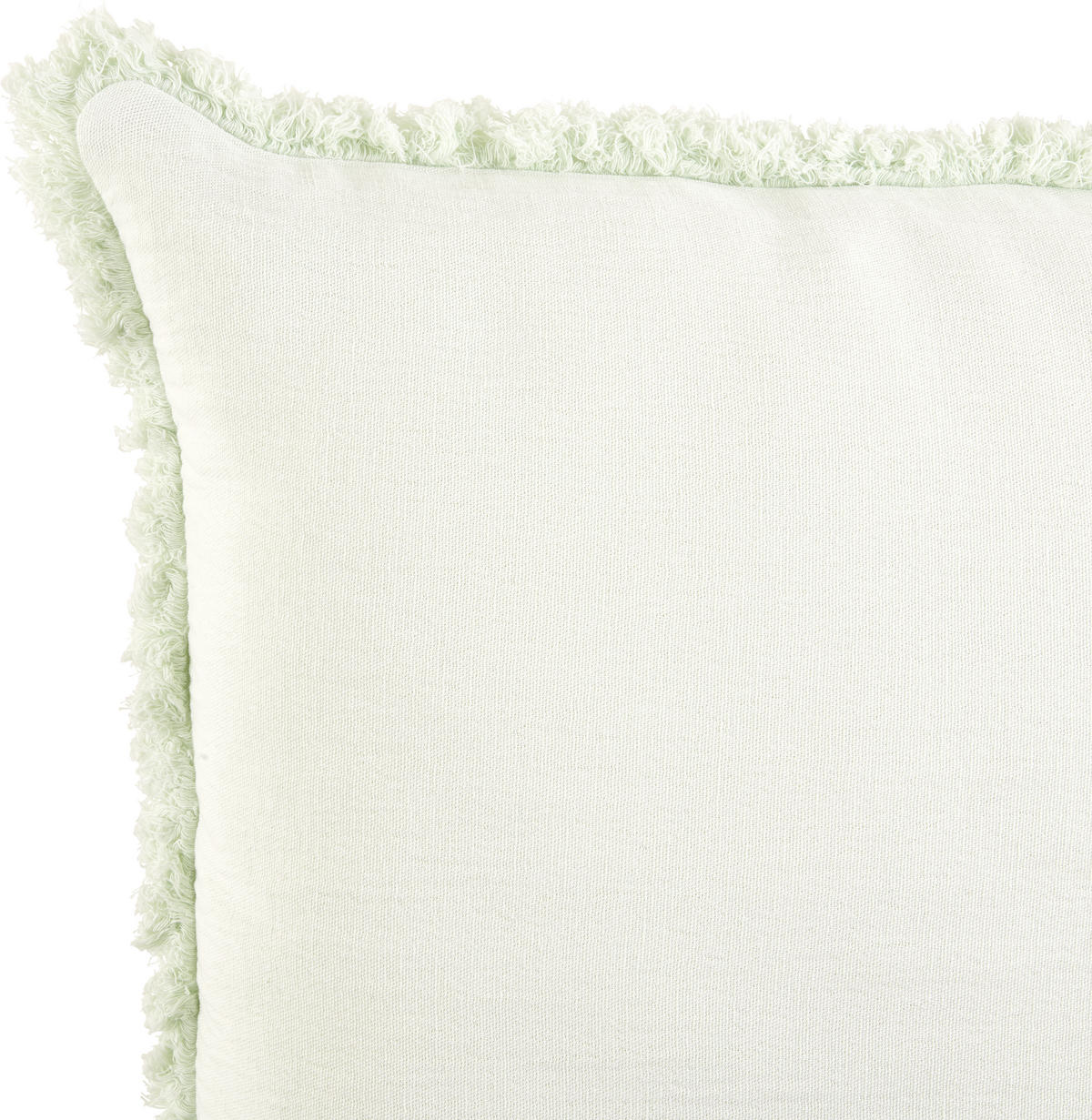 KISSENHÜLLE 48/48 cm  - Weiß/Hellgrün, KONVENTIONELL, Textil (48/48cm) - Ambiente