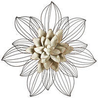 ZIDNA DEKORACIJA        65/67 cm   - bijela/crna, Basics, metal (65/67cm) - Ambia Home