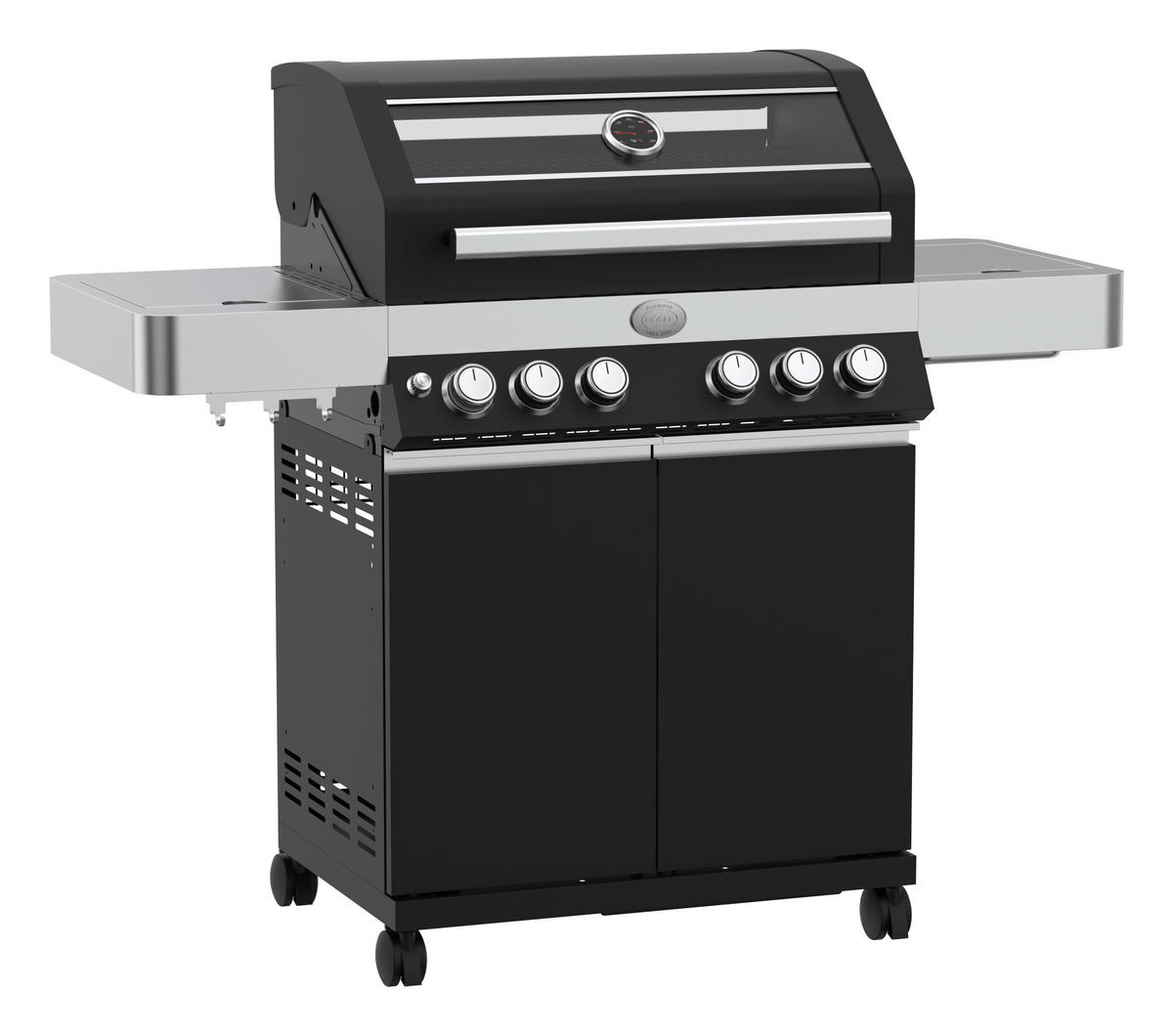 GASGRILL  Schwarz  - Schwarz, Basics, Metall (138/57/118cm) - Rösle
