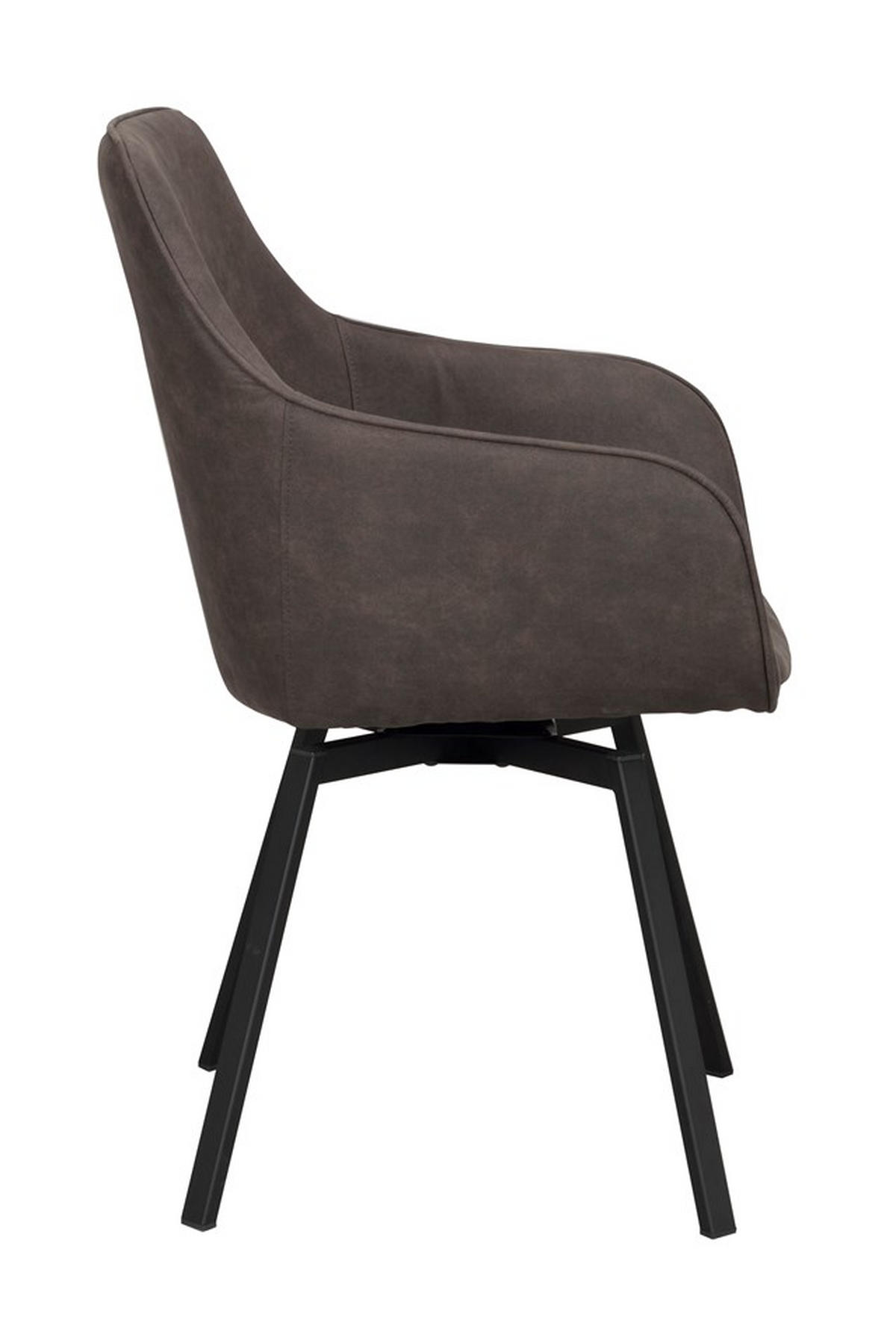 SNURRSTOL  i grå, svart  - svart/grå, Klassisk, metall/textil (58/89/59cm) - Rowico