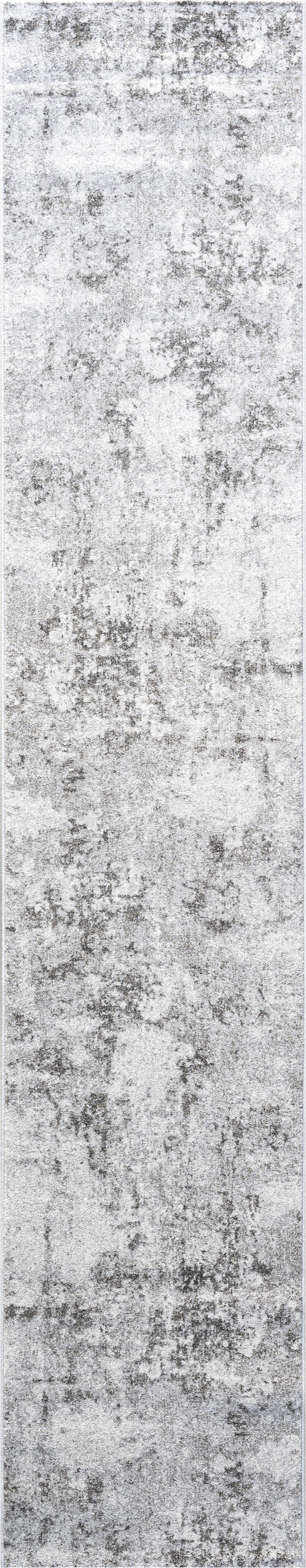 LÄUFER  67/340 cm  Silberfarben, Hellgrau, Dunkelgrau  - Dunkelgrau/Silberfarben, Design, Textil (67/340cm) - Novel