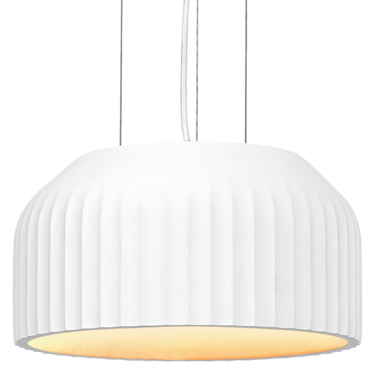 HÄNGELEUCHTE 30/120 cm  - Weiß, Basics, Stein (30/120cm) - Osram