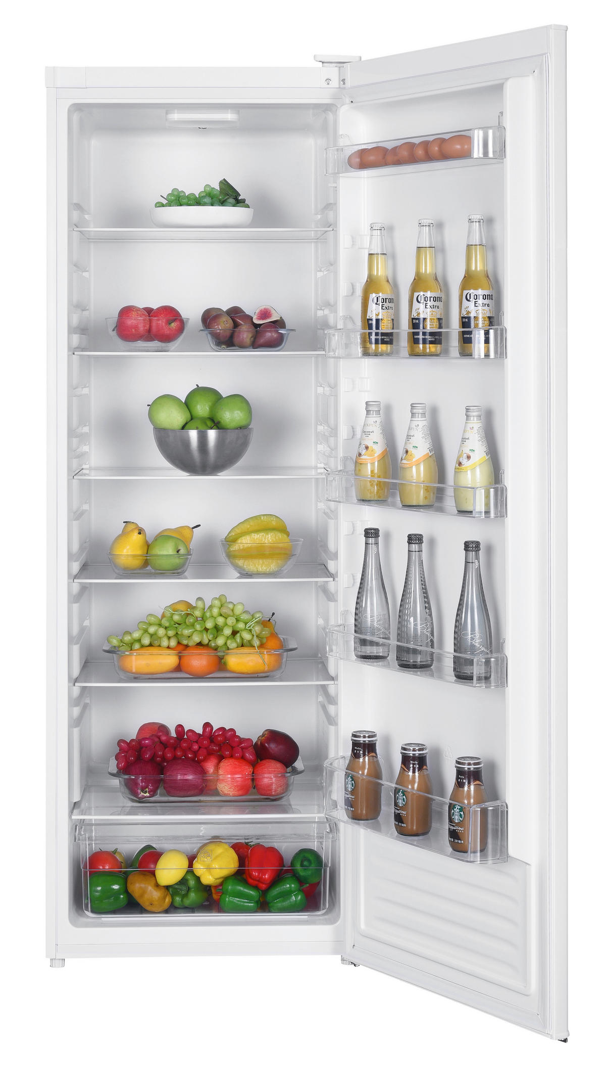 KÜHLSCHRANK 60/170/60 cm NABO KT 3310 WEISS  - Weiß, Basics, Glas/Kunststoff (60/170/60cm) - Nabo