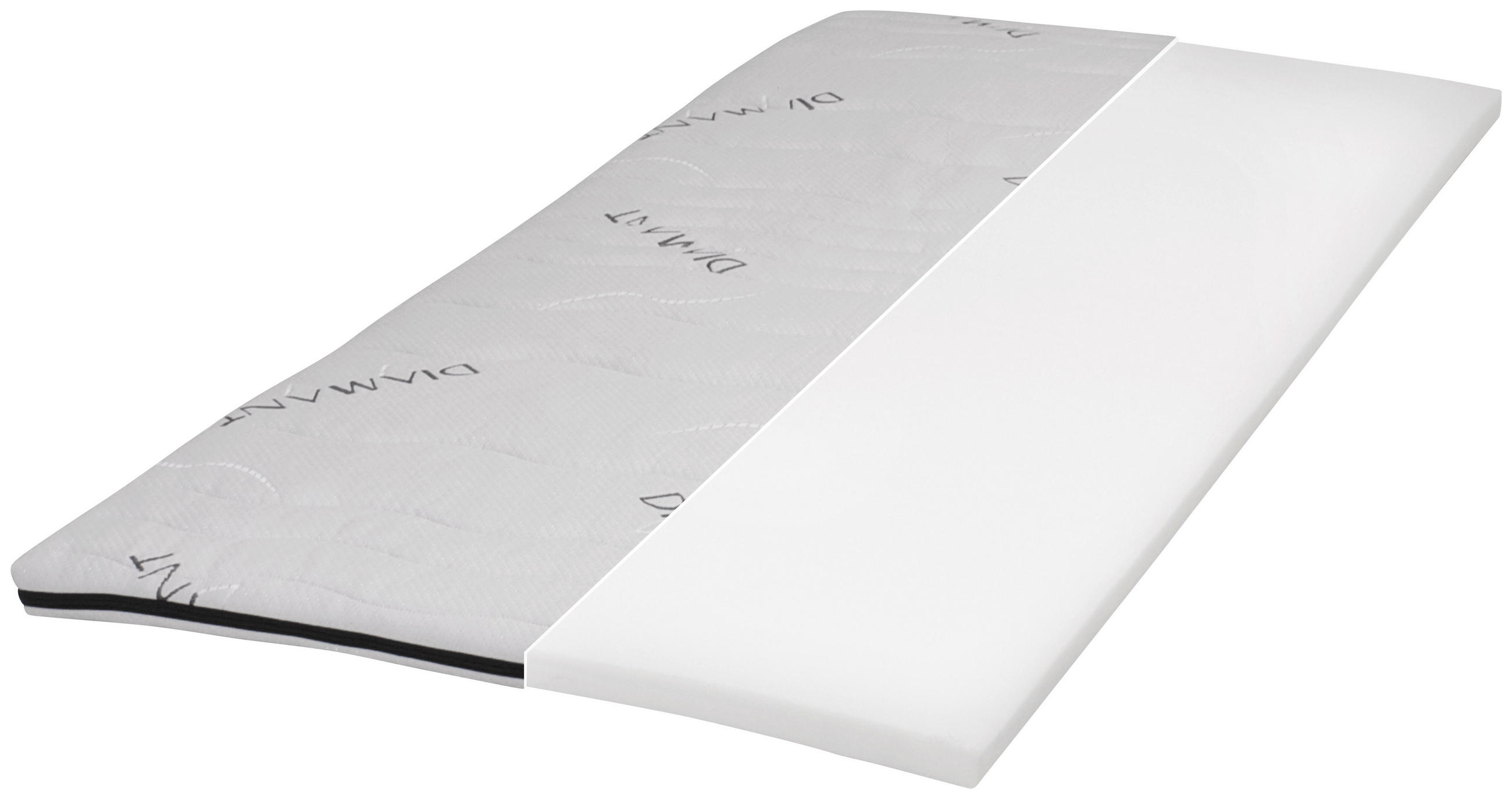 TOPPER 90/200 cm Höhe ca. 6 cm  - Weiß, Basics, Textil (90/200cm) - Boxxx