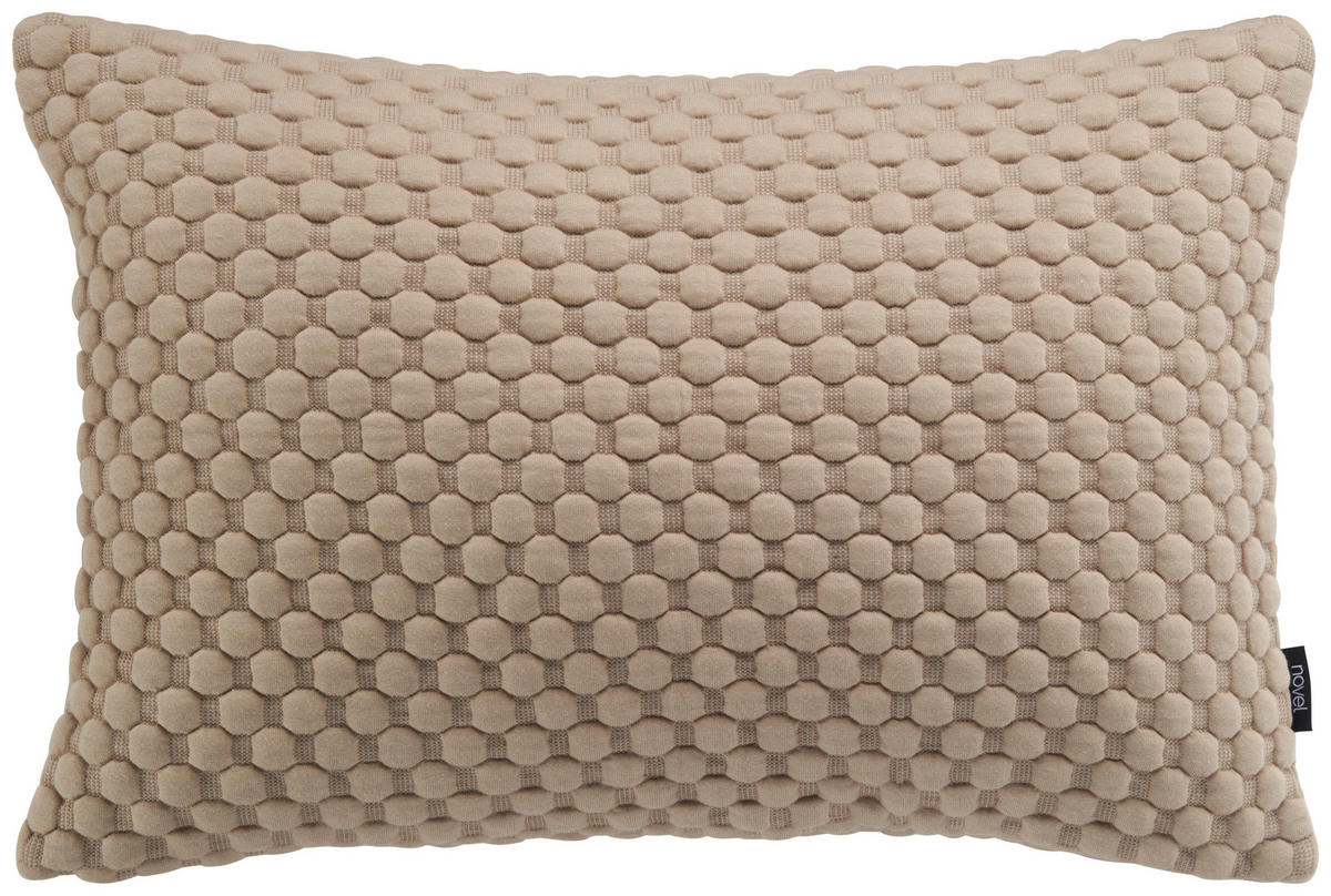 POVLAK NA POLŠTÁŘ, 40/60 cm, bavlna - béžová, Konvenční, textil (40/60cm) - Novel