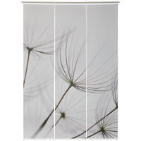 FLÄCHENVORHANG  3 Stück  transparent   60/245 cm  - Weiß/Grau, Natur, Textil (60/245cm) - Novel