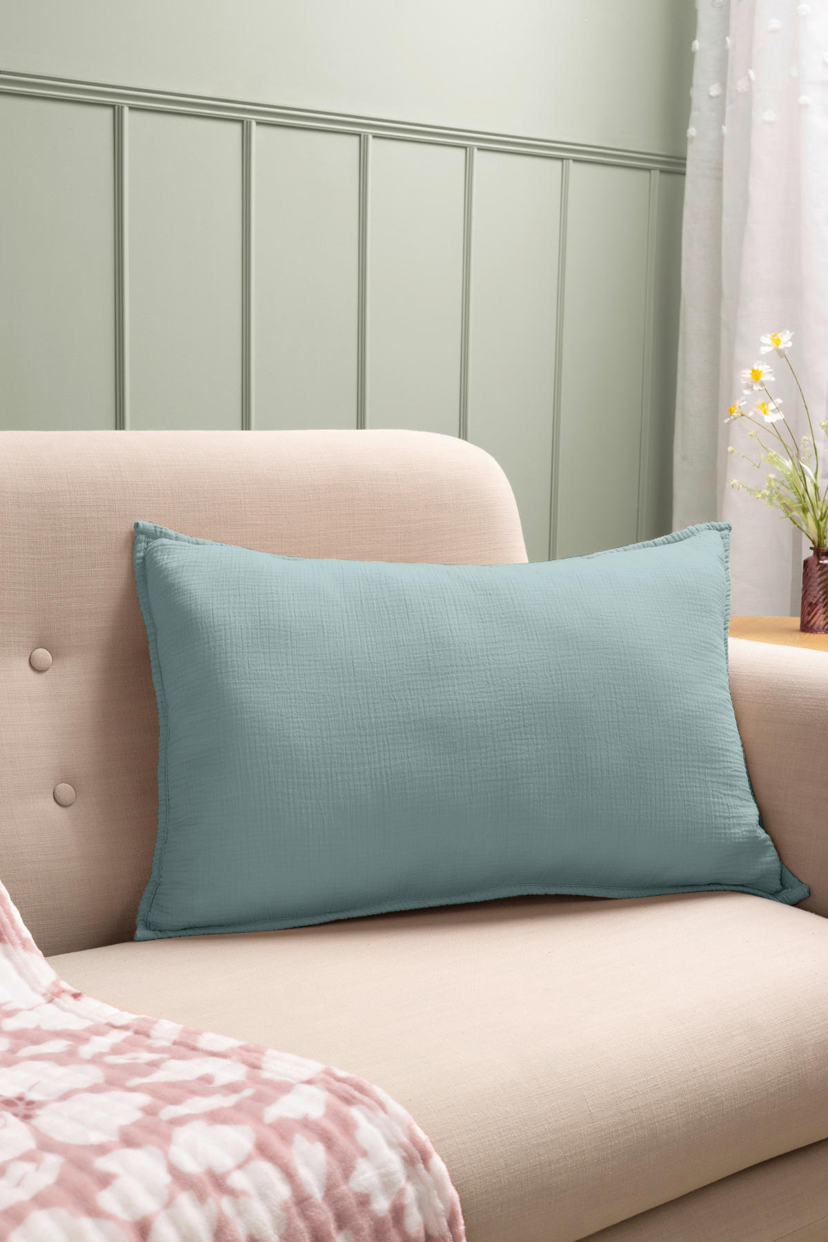 ZIERKISSEN  60/40 cm   - Salbeigrün, Basics, Textil (60/40cm) - Esposa