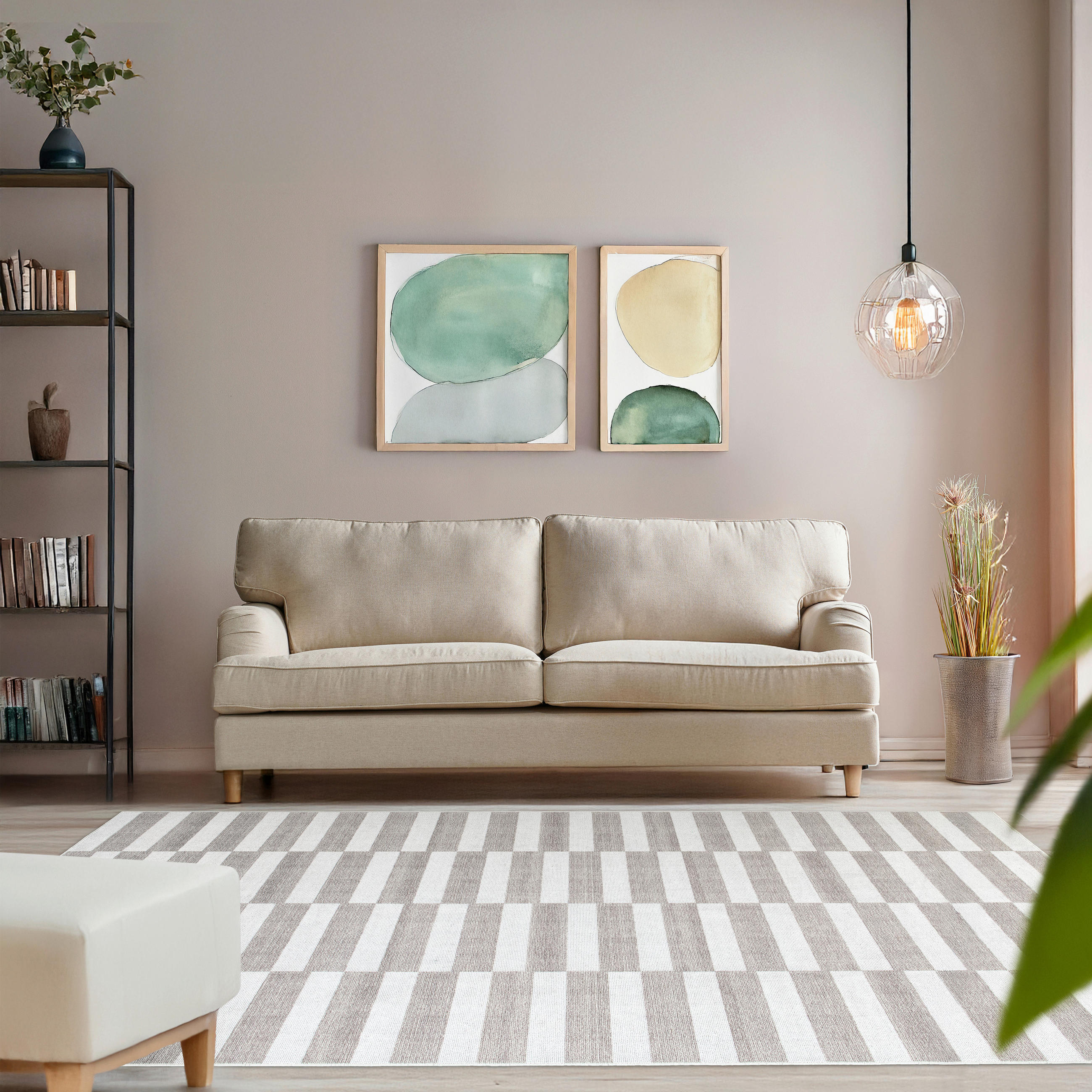 TUFTTEPPICH 200/290 cm MESIO STRIDER, waschbar Eiche grau, Grauweiß  - Eiche grau/Grauweiß, Design, Kunststoff/Textil (200/290cm) - Lindorug