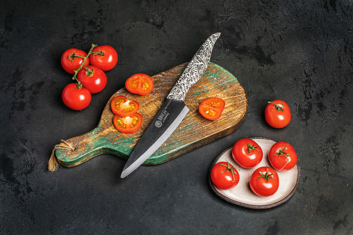 UNIVERZALNI NOŽ  INCA 30,3/3,8/2 cm            - črna/bela, Basics, tekstil/keramika (30,3/3,8/2cm) - Samura