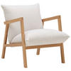 SESSEL Webstoff Beige    - Eichefarben/Beige, Design, Holz/Textil (65/80/85cm) - Carryhome