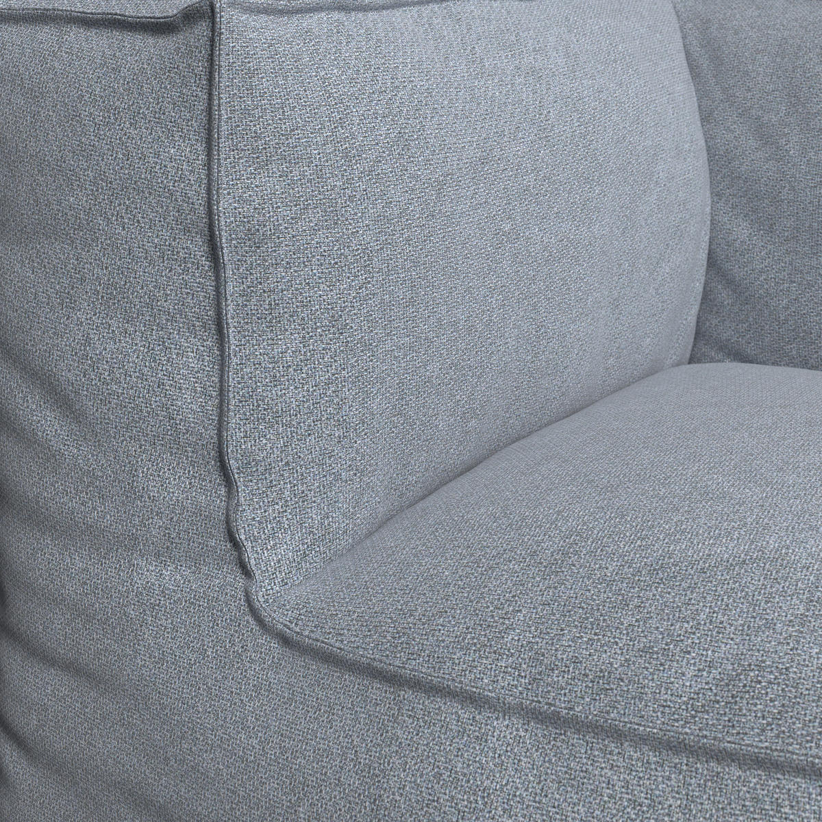 LOUNGESOFA  - Grau, MODERN, Textil (95/80/95cm) - Ambia Garden