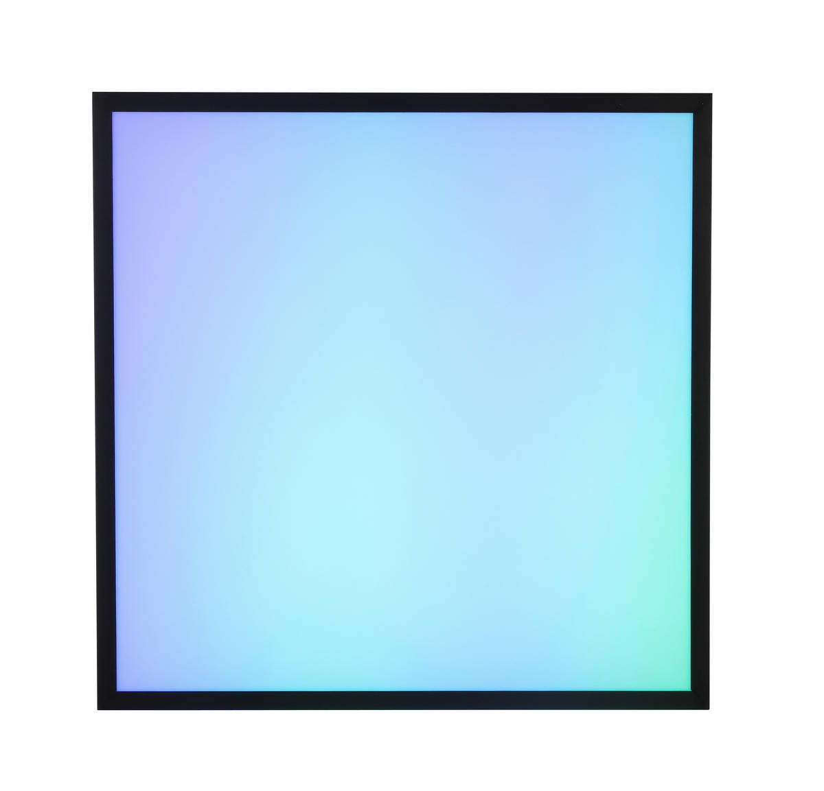 STROPNÉ LED SVIETIDLO, 45/45/7,5 cm - čierna/biela, Lifestyle, kov/plast (45/45/7,5cm) - Novel