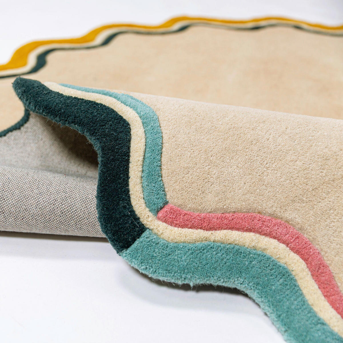 WOLLTEPPICH 180/180 cm Multicolor  - Multicolor, Basics, Textil (180/180cm)