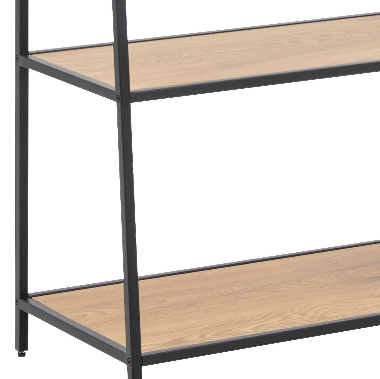 Thumbnail - Mid.you Regal, Schwarz, Eiche, Holz, Wildeiche, 77x174.5x36 cm, Reach, Wohnzimmer, Regale, Bücherregale