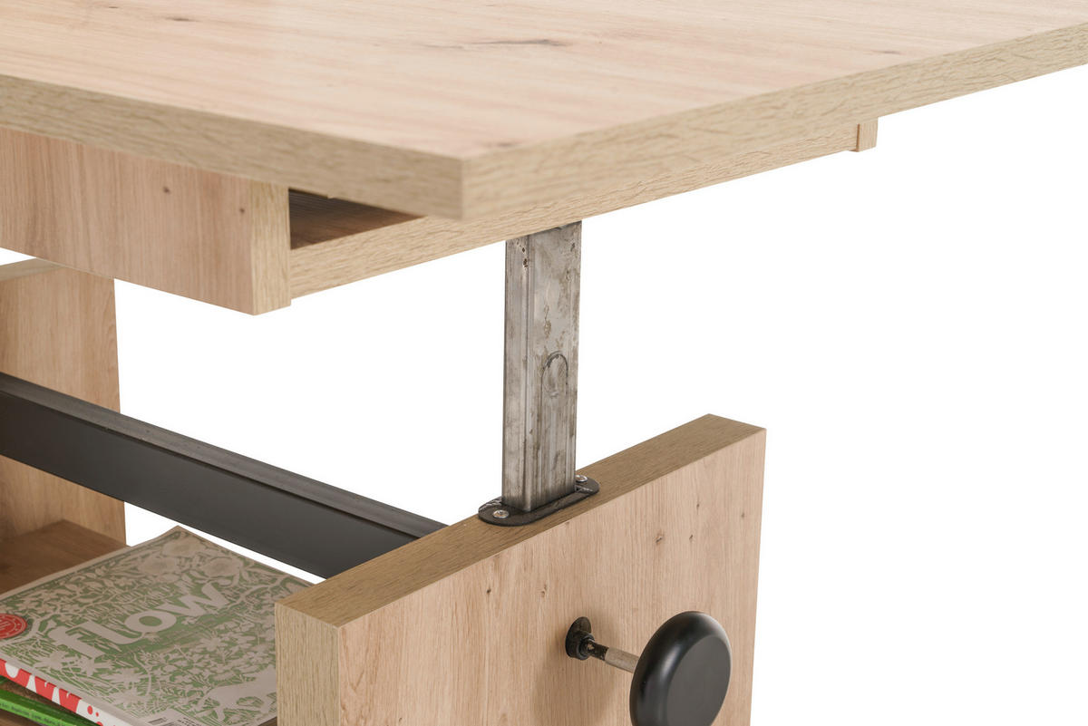 COUCHTISCH Eiche Artisan  - Eiche Artisan, Design, Holzwerkstoff (110-150/48-63/65cm) - MID.YOU