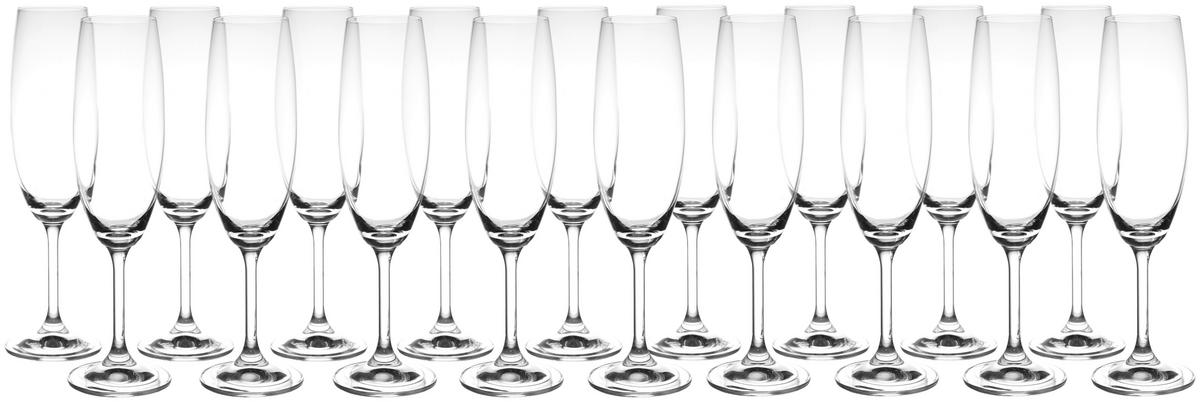 GLÄSERSET  18-teilig  - Klar, KONVENTIONELL, Glas (0,22l) - Novel