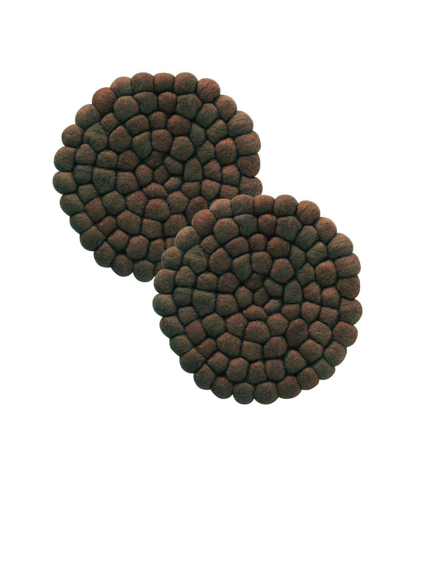 TOPFUNTERSETZER   - Braun, Basics, Textil (20/2cm)