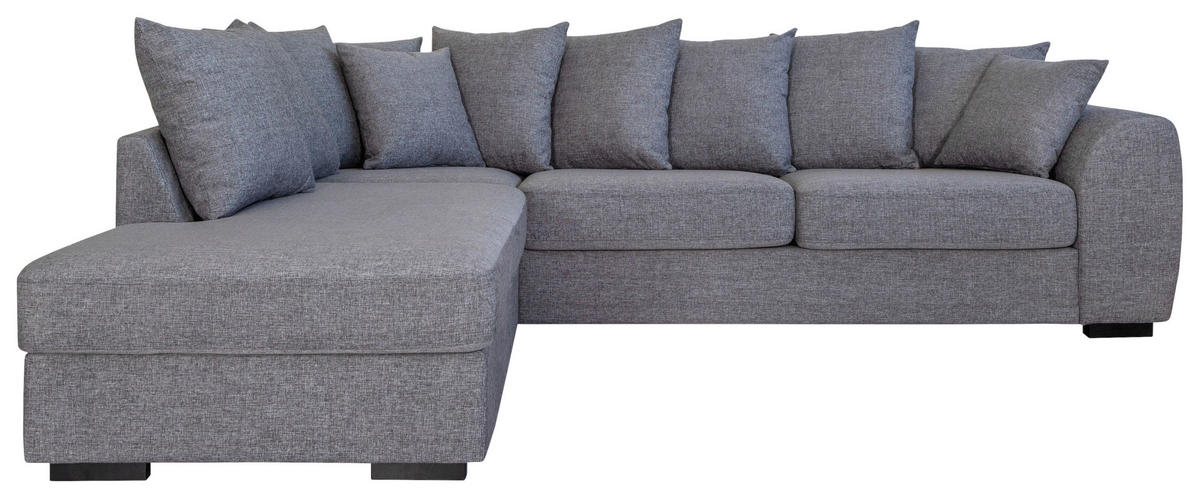 SOFFA i trä, textil grå  - svart/grå, Klassisk, trä/textil (241/299cm) - Carryhome