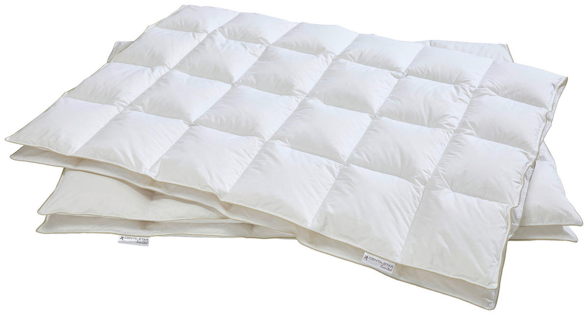 DAUNENDECKE  Golden Glow  155/220 cm   - Weiß, Basics, Textil (155/220cm) - Centa-Star