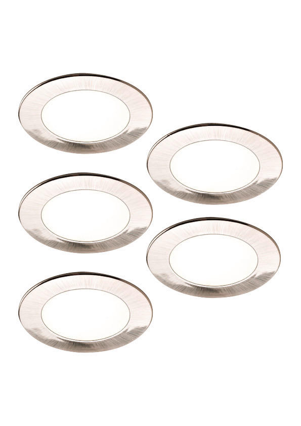 UNTERBAULEUCHTEN-SET - Edelstahlfarben, Basics, Kunststoff (68/68/8cm) - HKT