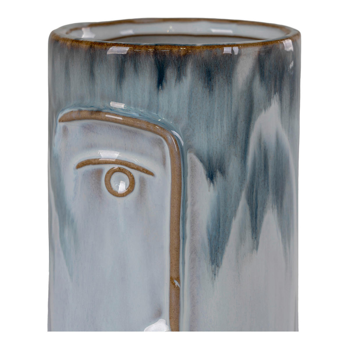 VASE Vase  - Hellblau, Basics, Keramik (9/17cm)