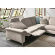 WOHNLANDSCHAFT in Chenille Hellbraun  - Hellbraun/Alufarben, Design, Textil/Metall (265/333/170cm) - Dieter Knoll