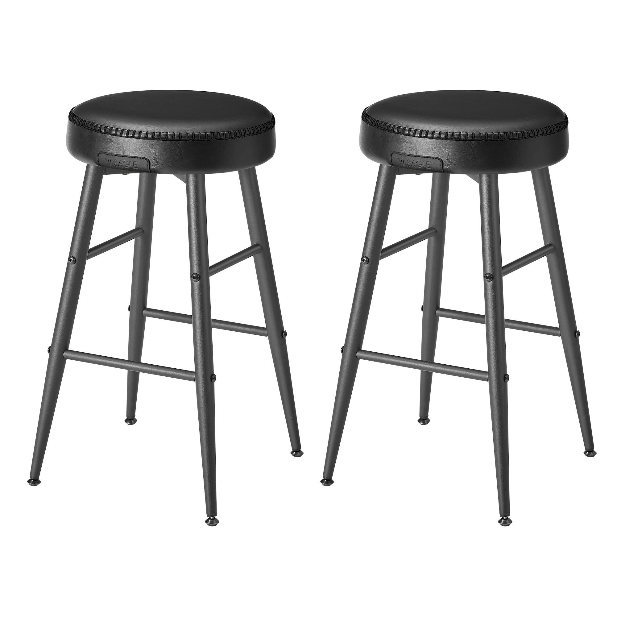 Mid.you Barhocker-Set Schwarz 49.5x63x49.5 cm