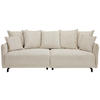 BIGSOFA Cord Naturfarben  - Schwarz/Naturfarben, Design, Textil/Metall (226/91/103cm) - Carryhome