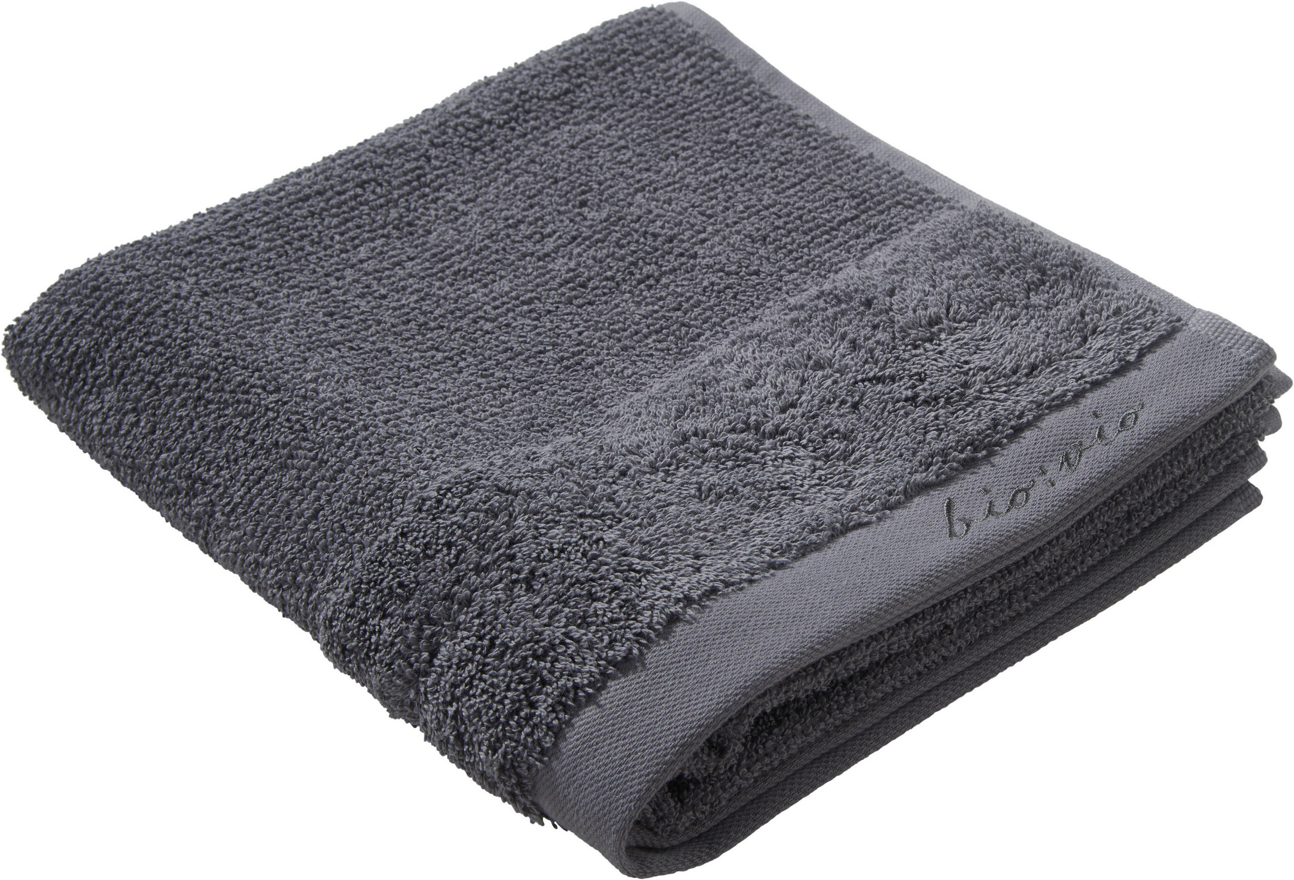 RUČNÍK, 50/100 cm, antracitová - antracitová, Natur, textil (50/100cm) - Bio:Vio