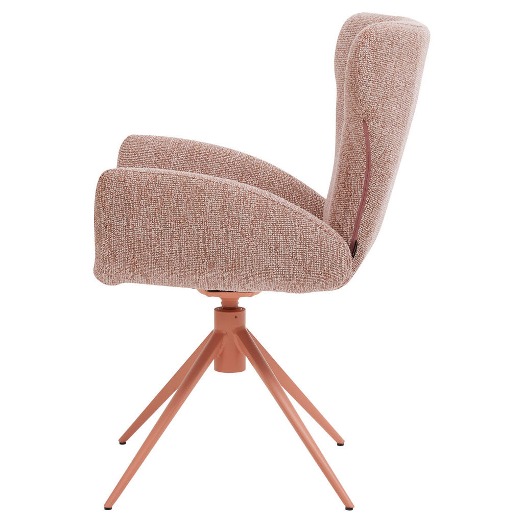 Thumbnail - Musterring Armlehnstuhl Justb!, Altrosa, Textil, Stativgestell, 65x93x68 cm, Stoffauswahl, Typenauswahl, Sitzfläche 360°...